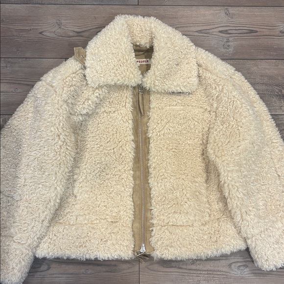 Free People Jolie Oversized Teddy Jacket Size Small - Picture 5 of 8
